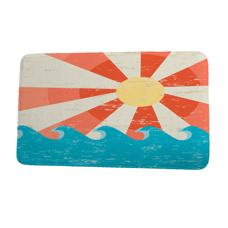 Non-Slip Bath Mat, 17" W x 24" L, Blue