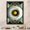 Œil d'or du spectateur V - reproduction sur toile