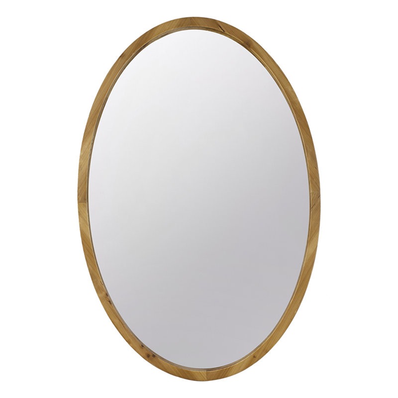 Wood Mirror, 35.4" x 23.6", Oval