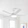 Vaczon 48" 5 - Blade Modern Ceiling Fan with LED Lights and Remote Control