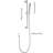 59 - Inch Hose Handheld Shower With 28 Height Adjustable Slide Bar, Stainless Steel, Functional Spray Patterns Bar And Hose, Brushed Nickel Stainless, Various Modes For A Relaxed