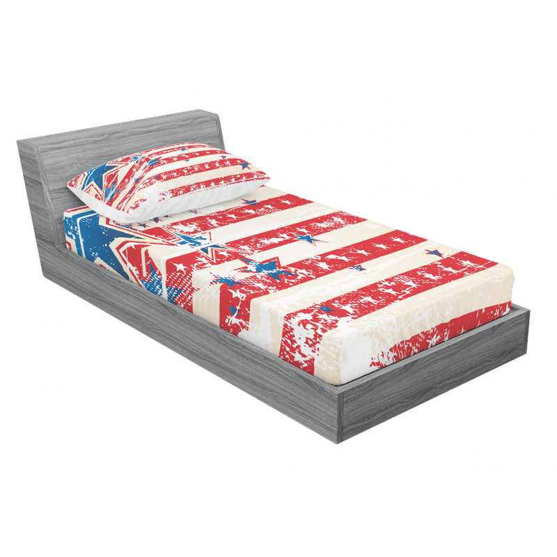 Microfiber Sheet Set, Twin Sheet Set with Fitted Sheet