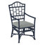 Chippendale Upholstered Arm Chair-1220170746-1252848215