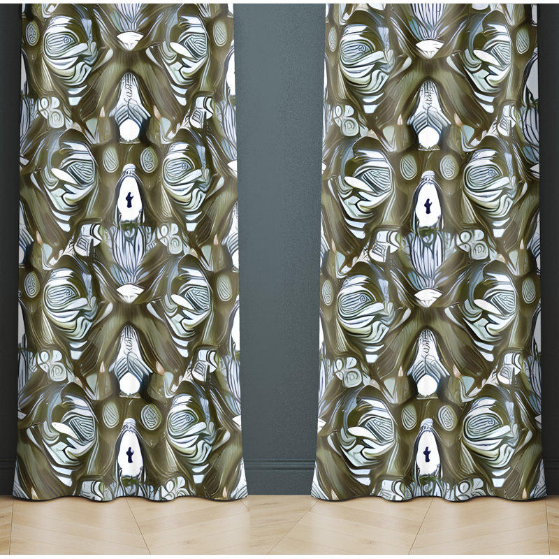 Rideau en polyester Geovany, L 40 po x L 52 po