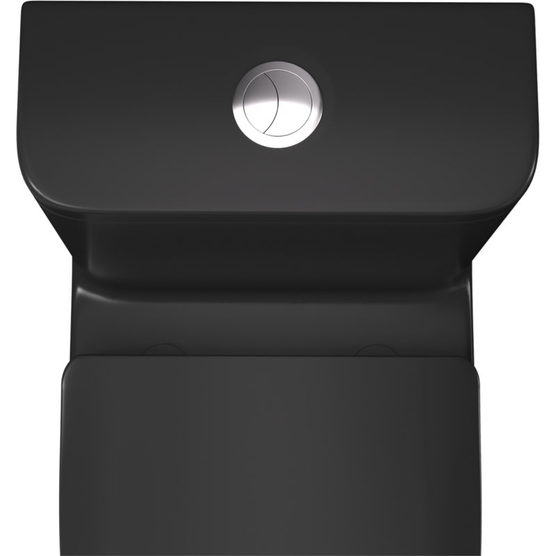 Toilette allongée une pièce à double chasse