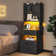 Manech Tall Nightstand with Charging Station and LED Lights