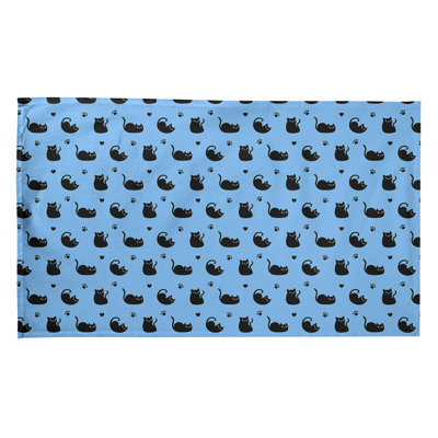 Serviette à thé à motif chat Mcguigan