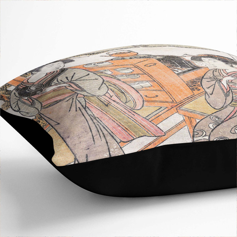 Square Throw Cushion, 55 x 55 cm, Black
