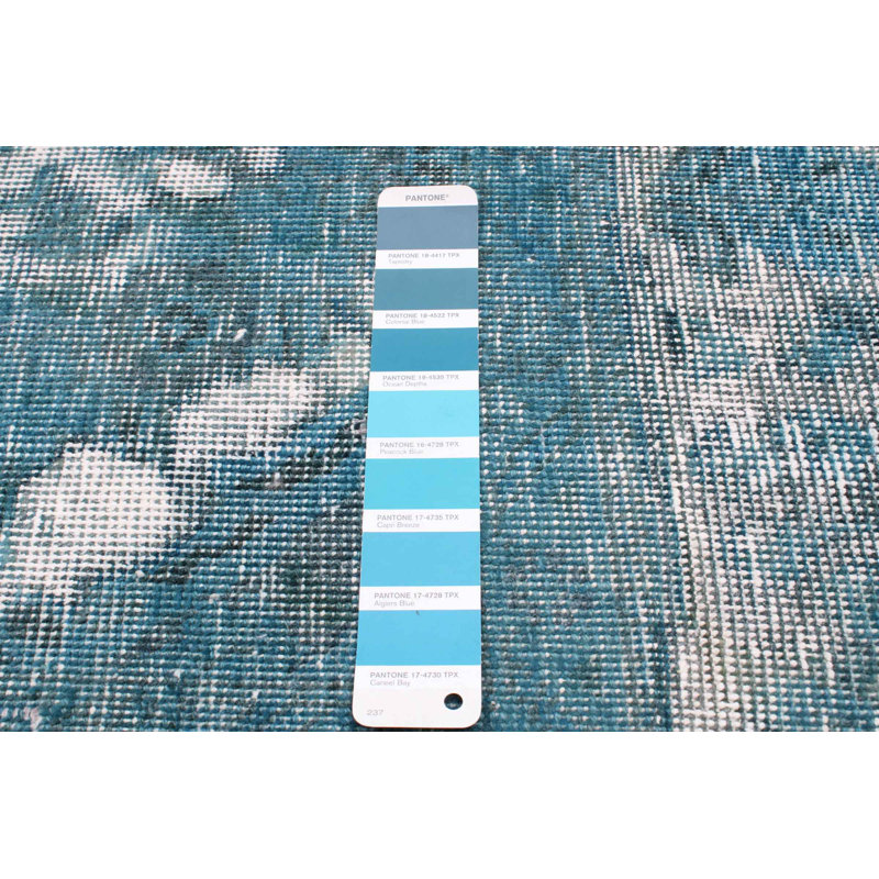 Tapis unique en laine noué à la main 6 pi 1 po x 9 pi 7 po nouvel âge Matsumoto