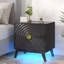 2-Drawer Bedside Table With Built-In Outlets And Human Sensor Light-882099150