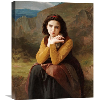 " Reflective Beauty. Mignon Pensive " by William-Adolphe Bouguereau