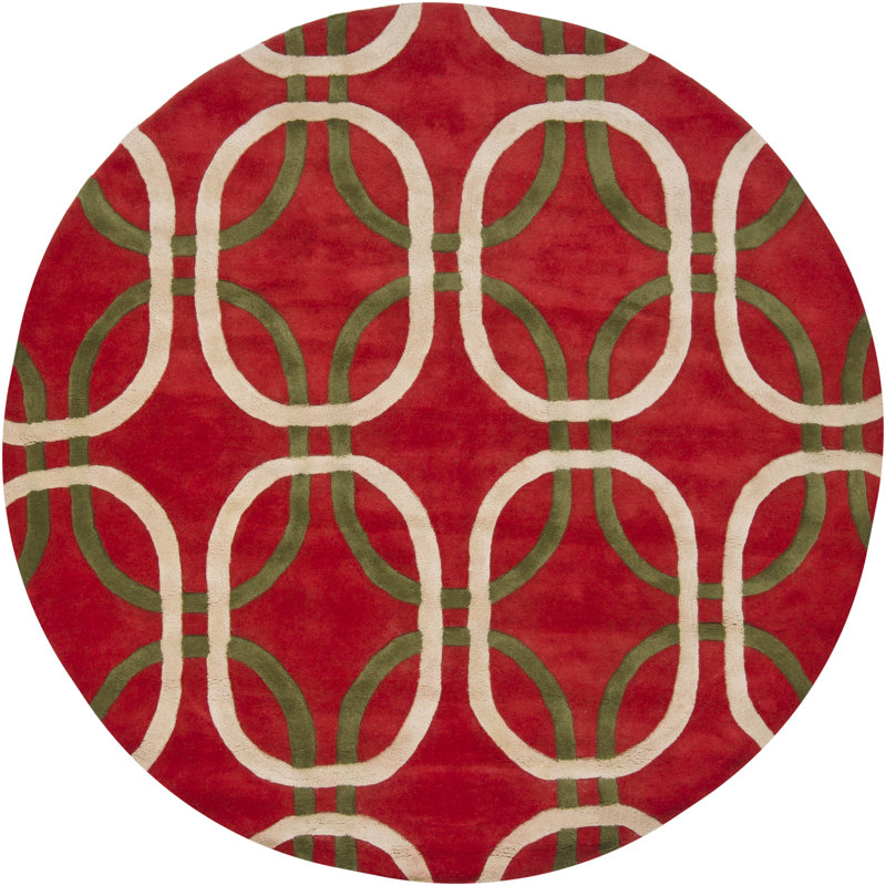 Tapis rouge Colbye, Rond 7 pi 9 po
