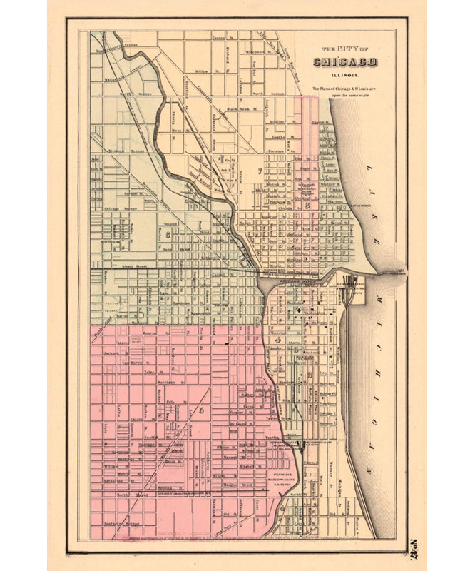 Historic City Map of Chicago