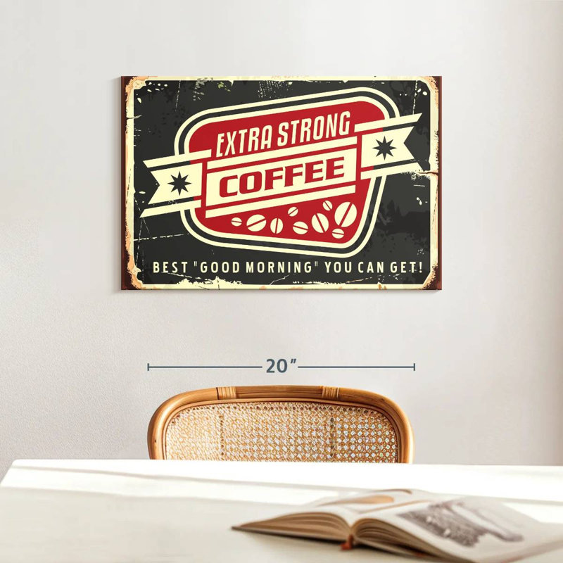 Plaque murale «Best Morning Coffee», H 16 po x l 24 po