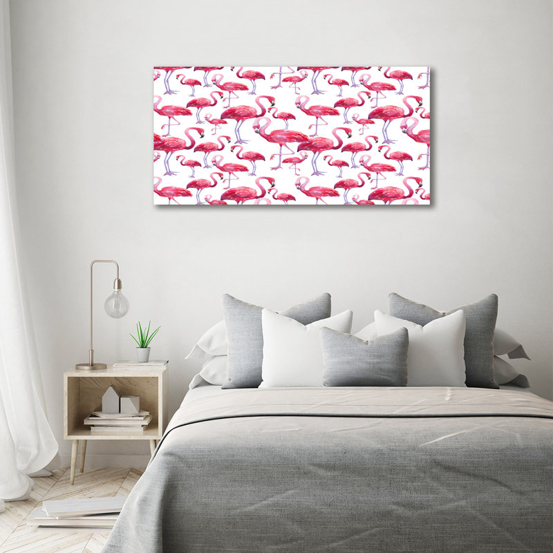 Flamingos - Wrapped Canvas Print