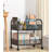 Nemuel 16.73'' H x 15.75'' W Book Cart with Wheels-1034888018
