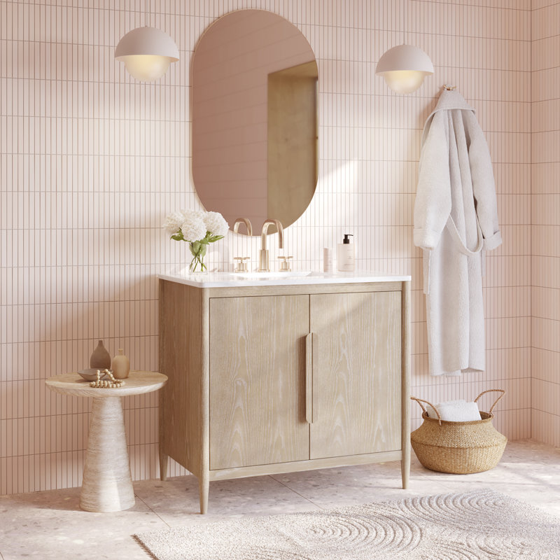 Alsup 36" Single Vanity With Quartz Countertop
