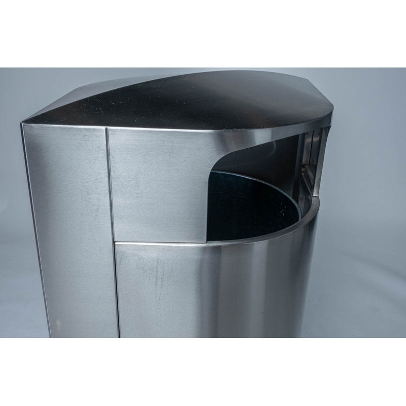 Poubelle en acier inoxydable 40 gallons Leafview