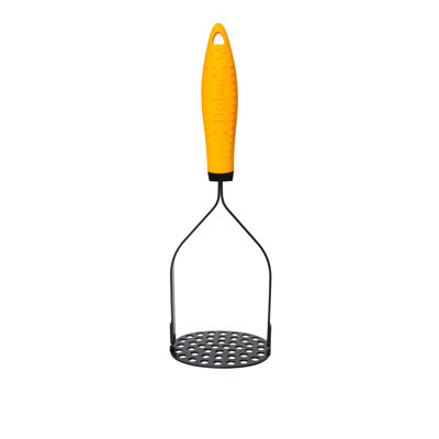 Deiss Pro Heavy Duty Stainless Steel Potato Masher with Non-Slip Rubber Handle