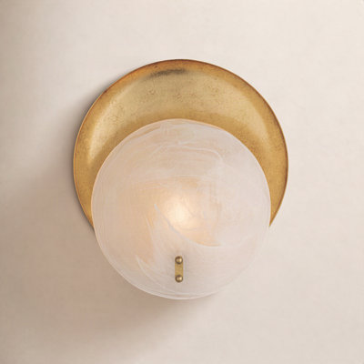 Single Light Flush Mounted Sconce