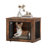 Wooden Dog Crate Furniture, Nightstand with Lock-1059068865-1059068866