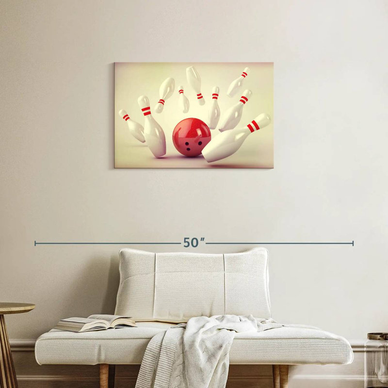 Bowling Strike, 20" H x 30" W