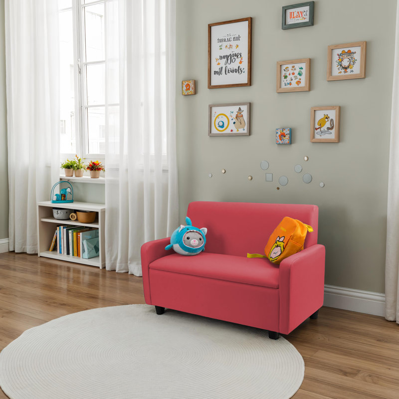 Canapé club modulaire Kid Comfort - rouge, Rouge