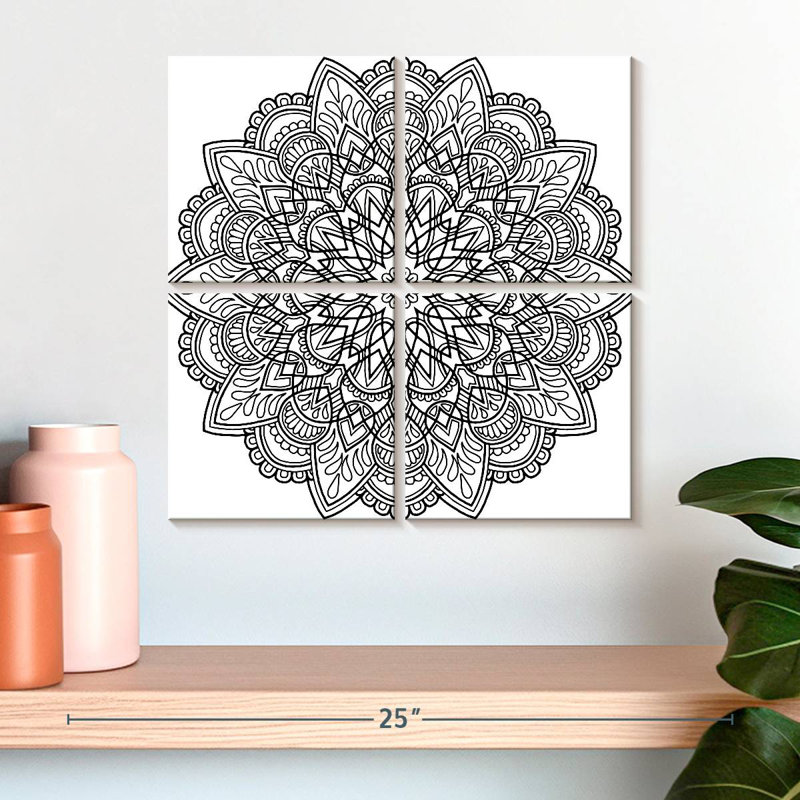 Mandala méditatif Kerner, H 18 po x l 18 po