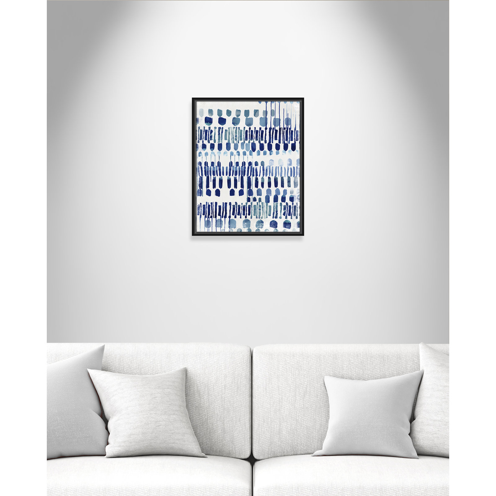 Fynn "Continuously I" Painting by Eva Watts, No Matte, Black Framed Canvas, 21.5" H x 17.5" W x 2" D