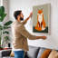 Gentle Fox Modern - Wrapped Canvas-109935290-109935285