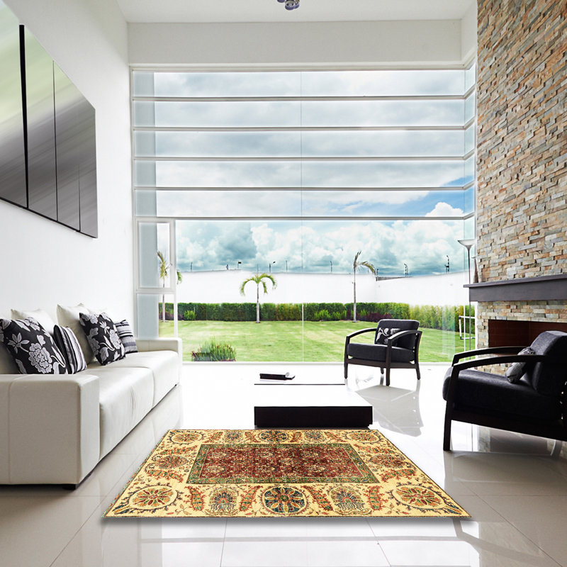Abstract Indoor Rug, Square 6'