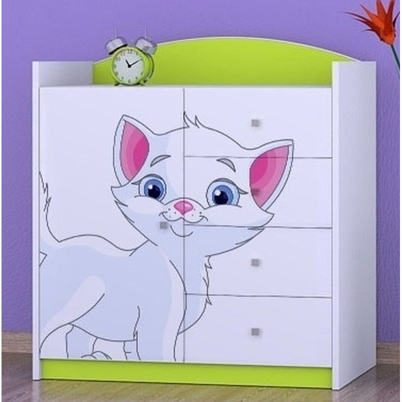 Neumann Kids 4 - Drawer Combo Dresser, Green
