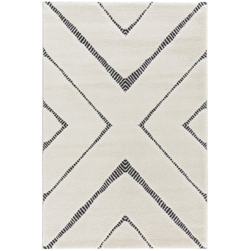 Frankin Geometric Area Rug, Rectangle 80 x 150cm