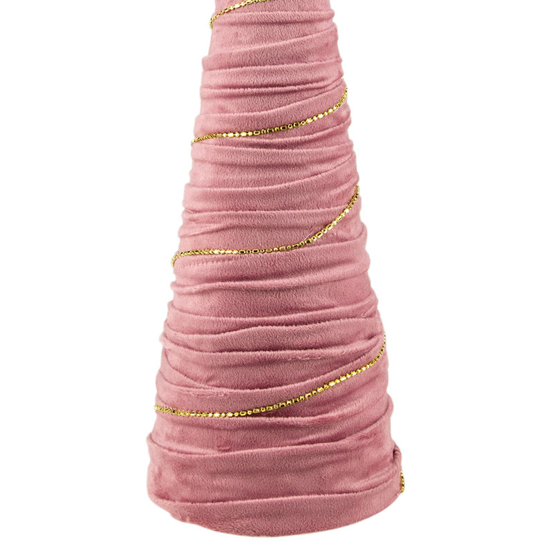 Arbre de Noël 15,25 po avec guirlande dorée