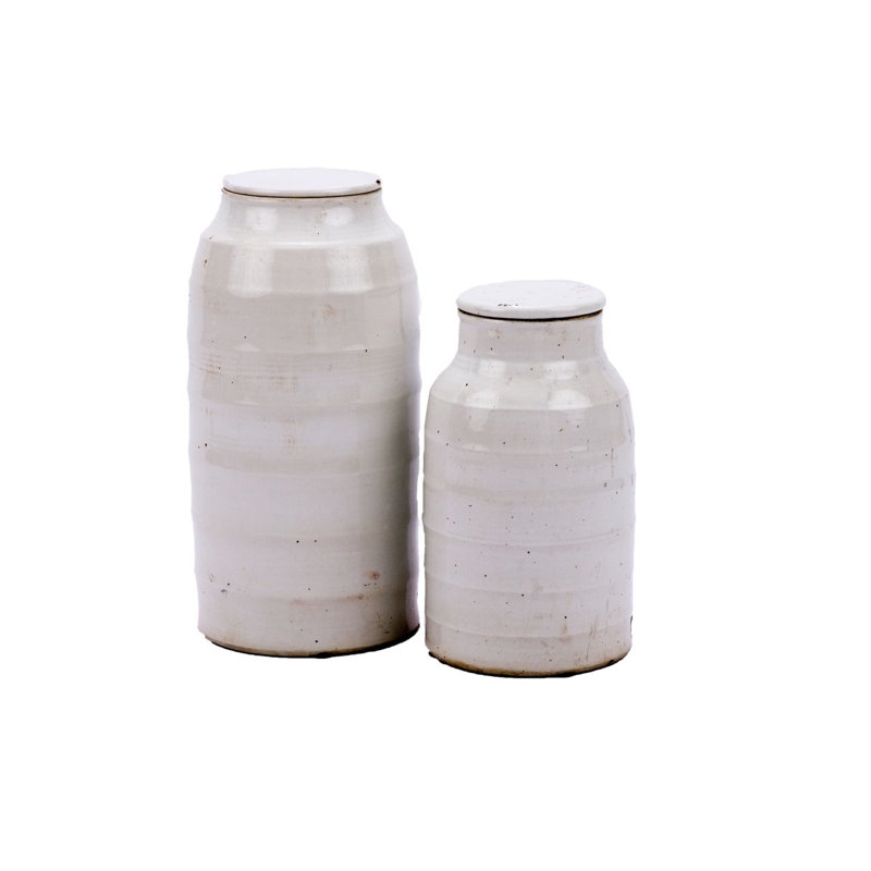 Busan Handmade Jar, 16" H x 8.5" W x 8.5" D