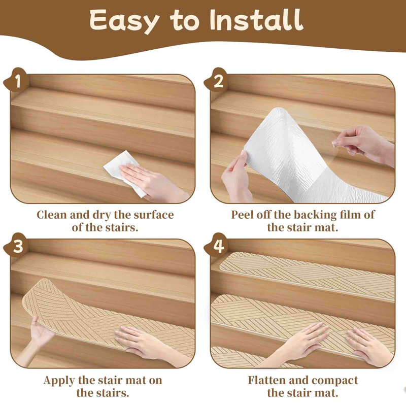 Non-Slip Stair Tread, Beige