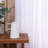 Linen Sheer Curtain Panel Pair-721631964
