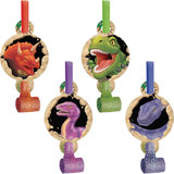 Ensemble de faveur de noël jetable en plastique/papier dinosaure
