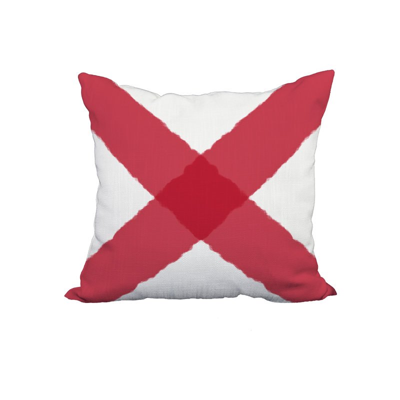  Housse de coussin en coton X Insert the Spot, 20 po x 20 po, Rouge