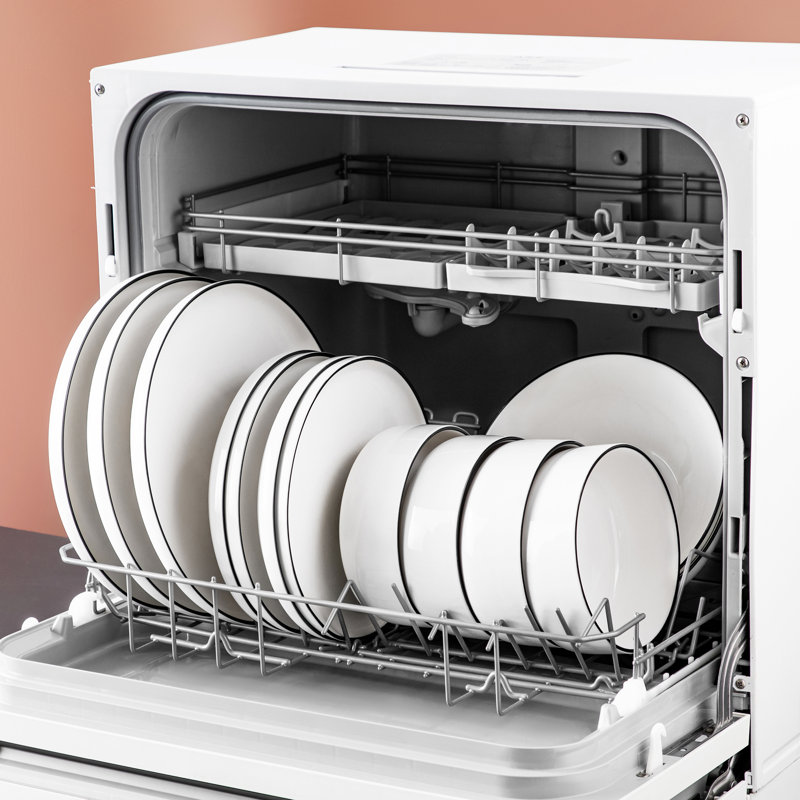 32 Pieces Dinnerware Set, Round Plate, Vertical Edge, Plain White With Black Border, Dinner Plate, Dessert Plate, Bowl And Soup Plate, Serve For 8 Person, Microwave Friendly And Dishwasher Friendly