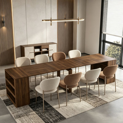 Extendable Foldable Dining Room Table