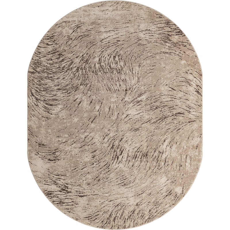 Abstract Indoor Rug, Oval 8' x 10'
