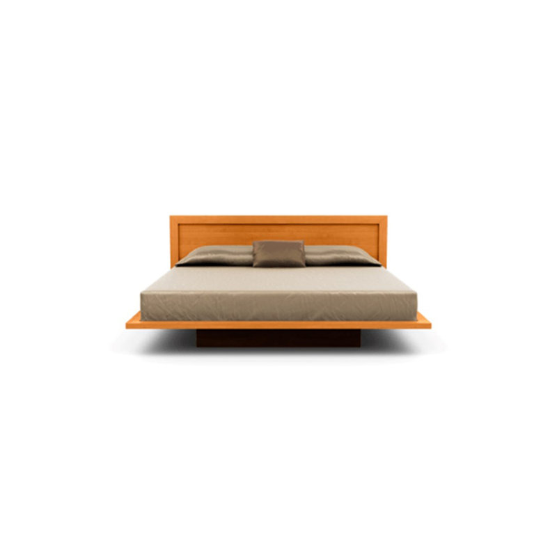 Moduluxe Solid Wood Bed, California King, Natural Cherry, 29" H
