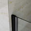 Porte de douche pivotante en aluminium 28 po x l 72 po x H 72 po avec système de fermeture magnétique au fini noir mat-118305811
