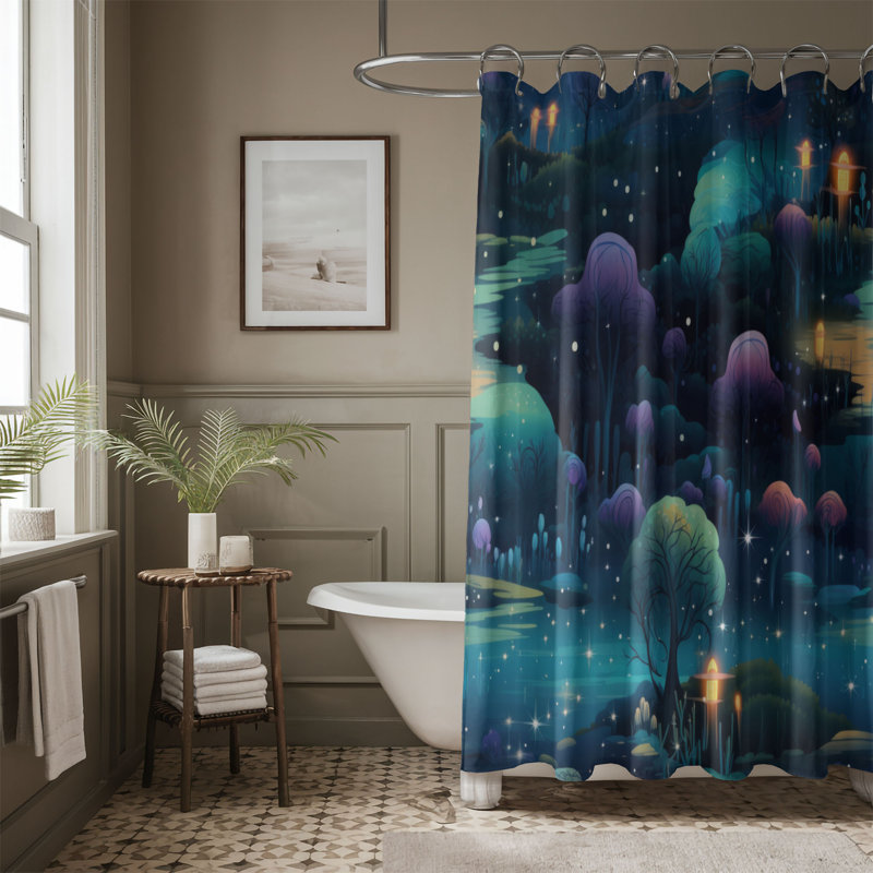 Rideau de douche Forest Secrets - Premium, H 74 po x l 71 po