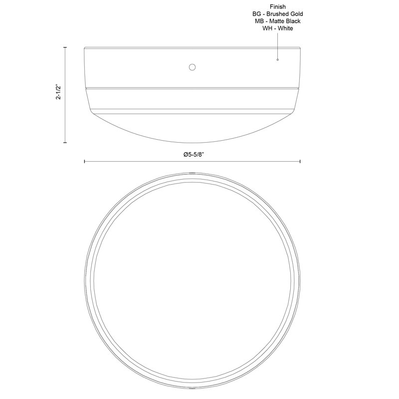 Hugo 1 - Light LED Ceiling Fan Bowl Light Kit, Matte Black