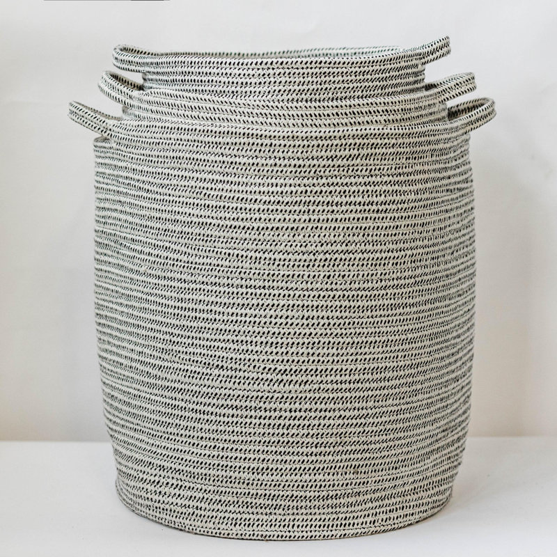 Paniers en coton, ensemble de 3