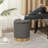 14” Wide-Stripe Velvet Round Storage Ottoman With Tray Top-92165003