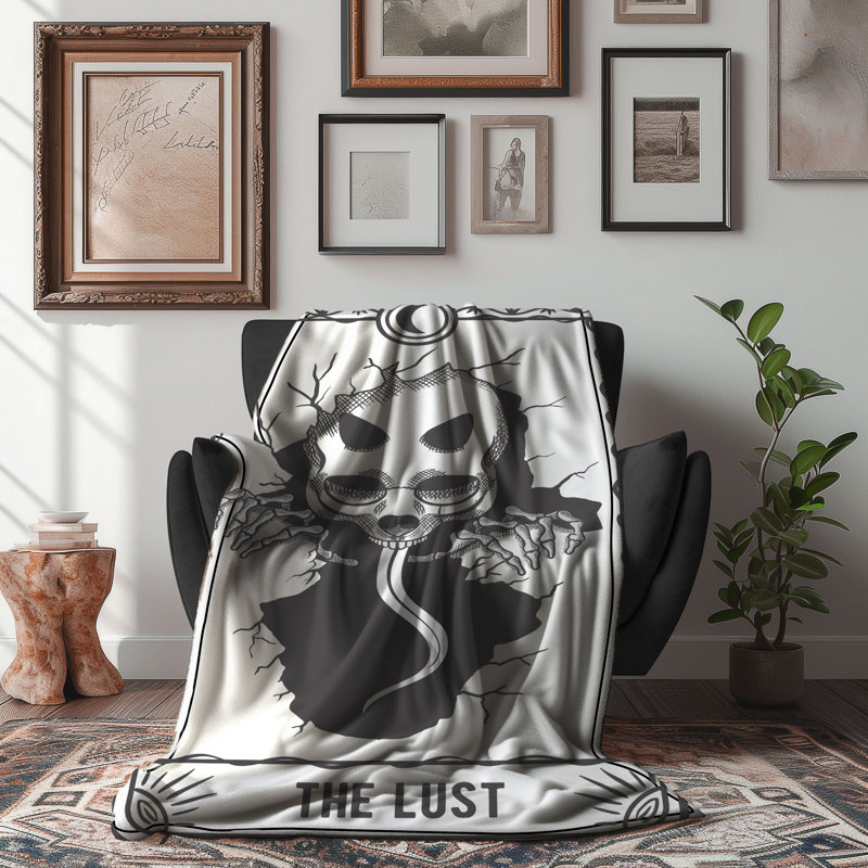  couverture de carte de tarot the Lust, L 50 po x L 60 po