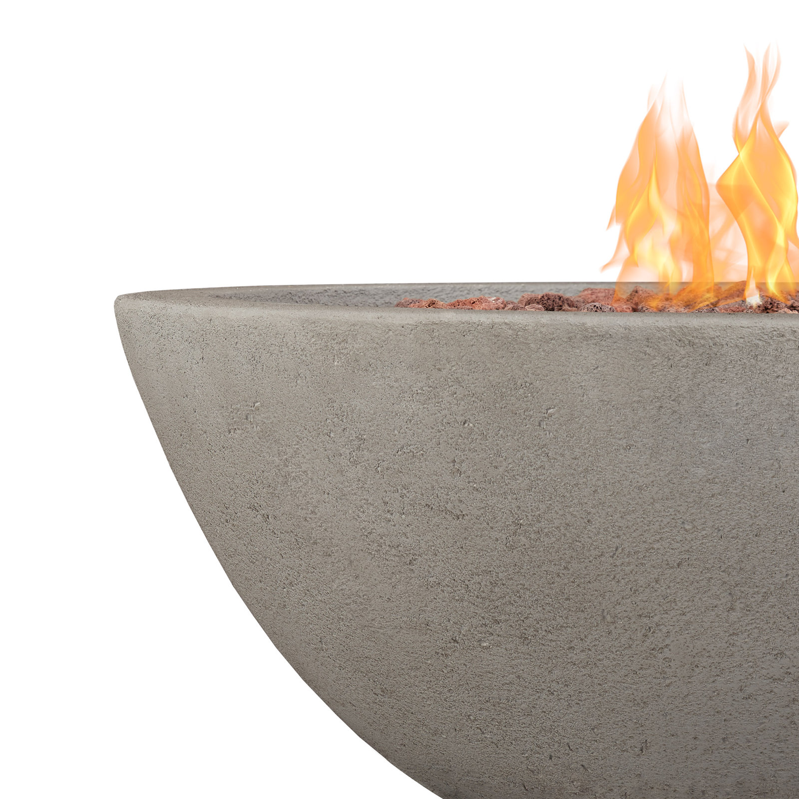 Riverside Round Fire Pit, Gray